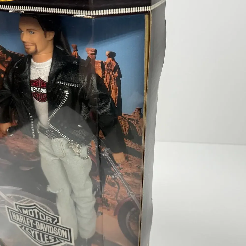 NIB • Harley Davidson Motorcycle's Ken Barbie Doll # 22255 Rare Sealed 1998